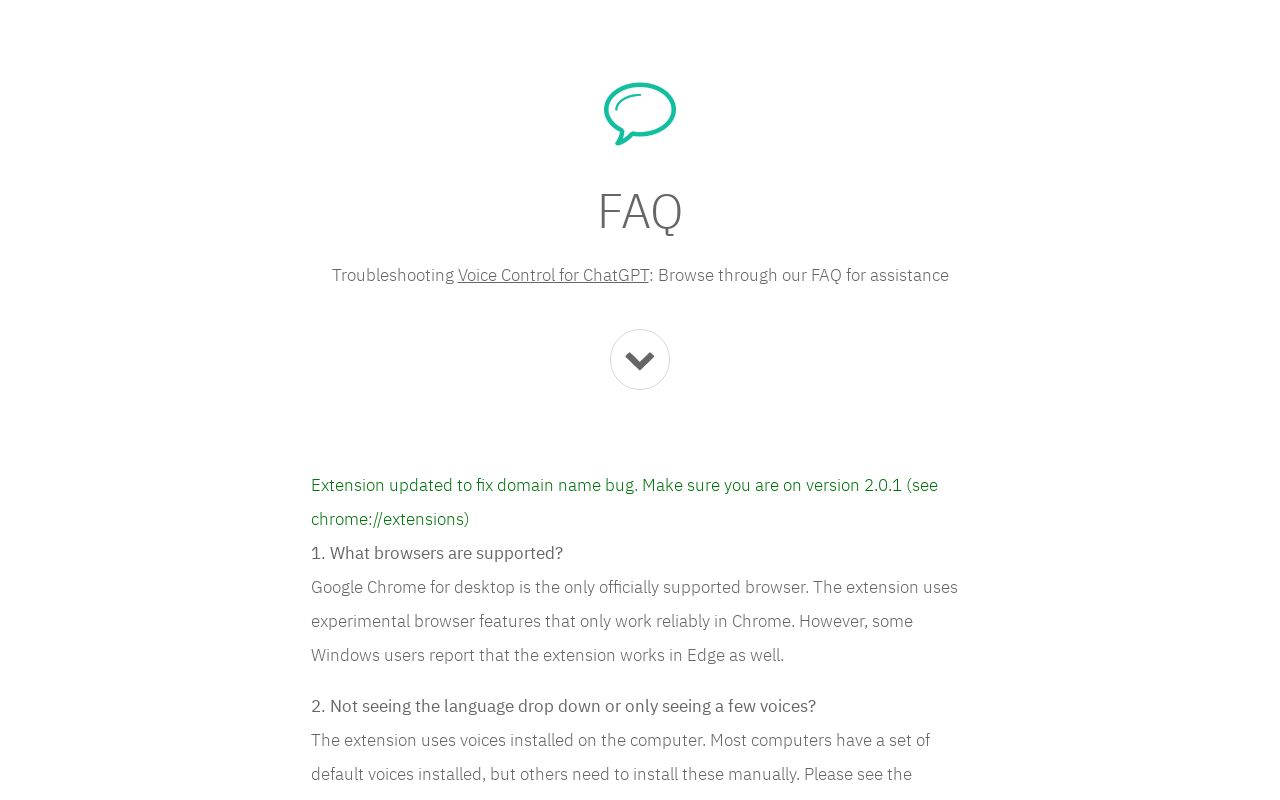 Faq voice control for chatgpt